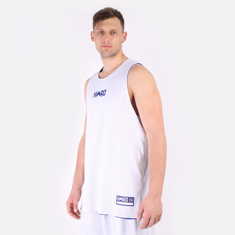 мужская синяя двухсторонняя майка Hard HRD Jersey Hard blue/wht-400 - цена, описание, фото 7